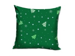 Vánoční dekorační polštářek 40x40 Zelené vánoce