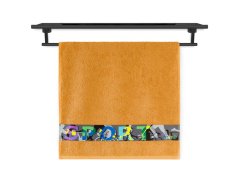 Froté ručník 50x100 NORA TISK 450g CROSS BIKE oranžový