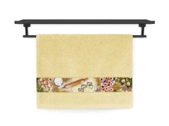 Malý ručník 30x50 RUJANA 400g Čas vánočního pečení žlutý