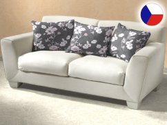 Povlak na polštář 50x70 krep KOMFORT Kvítí na šedém