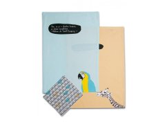 Vánoční dárkové utěrky Zvířata s citáty 3ks