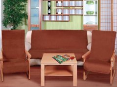 Přehoz na sedačku MICRO hnědý