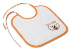 Dětský bryndák LOTA 25x25 Tygřík bílá/okrová 350g 