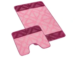 Koupelnová předložka 60x100 Geometrie růžová