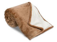 Luxusní deka OVEČKA 150x200 Hladká čokoládová