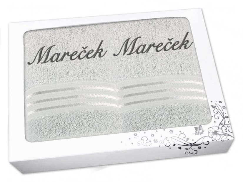 Dárková sada SE JMÉNEM Linie světle šedá