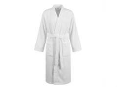Pánský/dámský froté župan Praktik Kimono bílý L