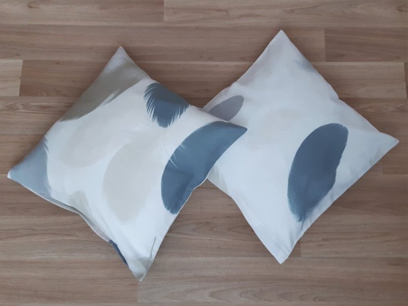 Saténový povlak na polštář 40x40 Nobles grey II. jakost