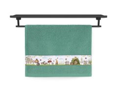 Dětský ručník RUJANA 30x50 Kouzelná louka olivový 400g