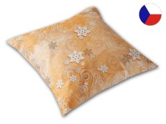 Vánoční povlak na polštář GARBO 40x40 Tichá noc zlatá