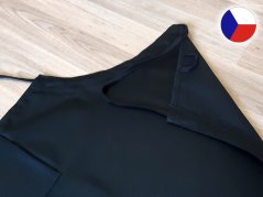 Řeznická zástěra s výšivkou 72x100 Vepřík na černé