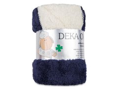 Luxusní deka z mikrovlákna OVEČKA 150x200 Námořnická modrá 500g