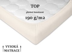 Jersey prostěradlo 90x200 EXCLUSIVE banánové
