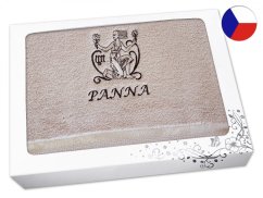 Luxusní dárkové balení osušky Znamení Panna béžová/hnědá