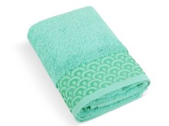 Luxusní ručník 50x100 Krajka tyrkys 500g