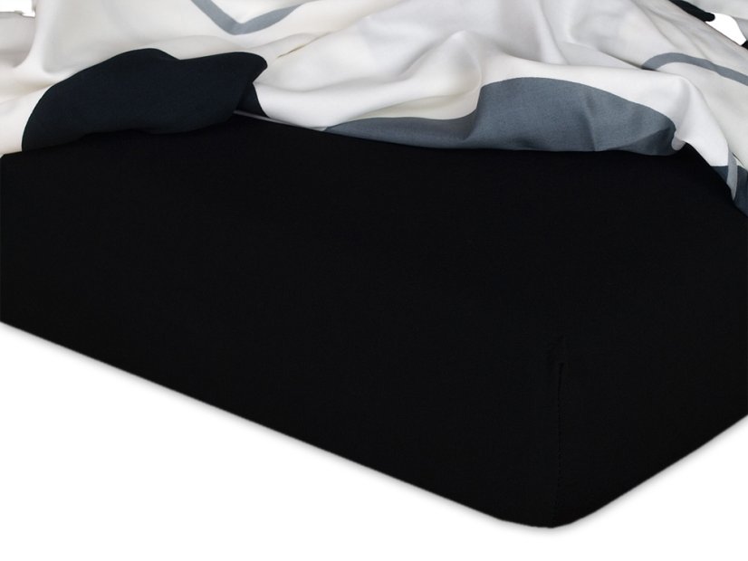 Dětské jersey prostěradlo 70x160 EXCLUSIVE černé