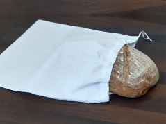 Plátěný pytlík na chleba bílý 35x45