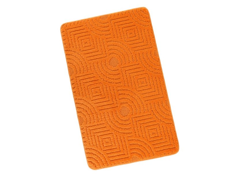 Koupelnová předložka 60x100 Bludiště oranžové