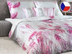Luxusní saténové povlečení 70x90, 140x200 GEON Svítání v růžovém