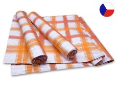 Bambusové utěrky Střední kostka oranžová 3ks