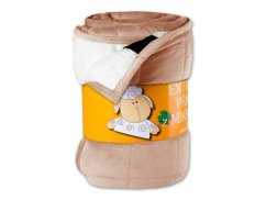 Prošívaná deka Ovečka 590g Kikko šedobéžová/bílá 150x200