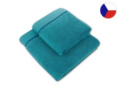 Osuška z mikrobavlny STAR 450g petrolej 70x140