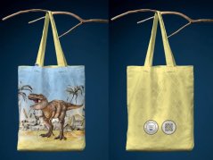 Látková taška přes rameno 34x43 Dinosauři - Tyranosaurus Rex