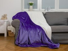 Luxusní deka OVEČKA 150x200 Hladká fialová