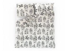 Povlečení bavlna EXCLUSIVE 2x 70x90, 200x200 Tyra šedobéžová