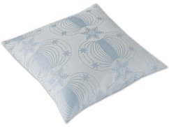 Luxusní damaškový povlak na polštář 40x40 EXCELLENT GALA Vločky elegance světle modrá