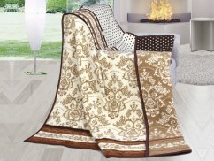 Deka KARMELA PLUS Hnědé ornamenty 450g 150x200