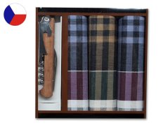 Pánské kapesníky s nožem v dárkovém balení Endy A 3ks