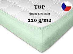 Froté prostěradlo do postýlky 60x120 EXCLUSIVE mentol