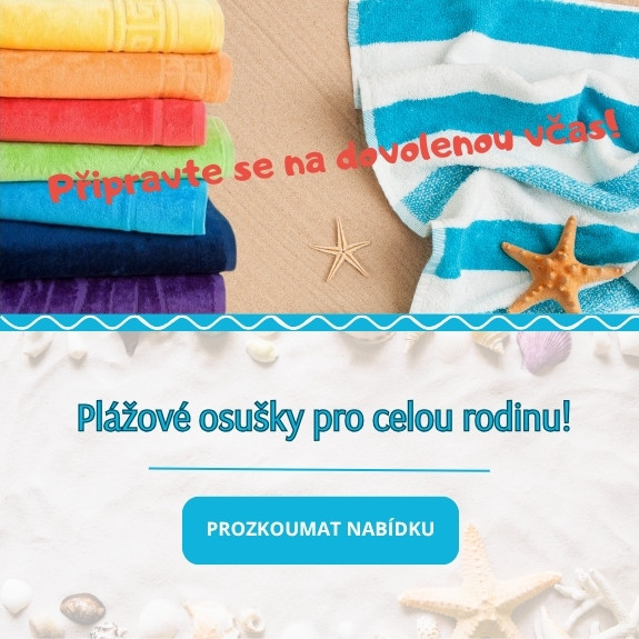 Plážové osušky.