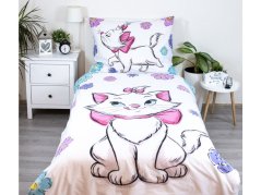 Dětské bavlněné povlečení Marie Cat Floral 70x90, 140x200