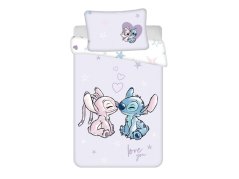 Dětské povlečení do postýlky 100x135, 40x60 Lilo a Stitch Purple