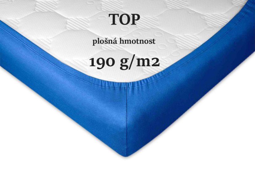 Jersey prostěradlo 90x200 EXCLUSIVE modř královská