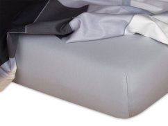 Jersey prostěradlo 90x200 EXCLUSIVE šedé
