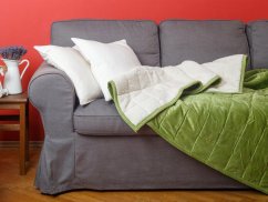 Prošívaná deka Ovečka 590g kiwi/bílá 150x200