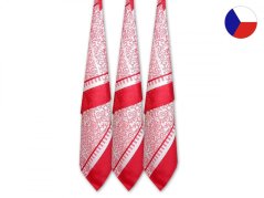Dárkové utěrky EXTRA Ornamenty červené 3 ks