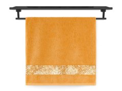 Froté osuška 70x140 NORA TISK 450g Zámecká elegance oranžová