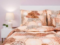 Bavlněné povlečení 140x200, 70x90 KOMFORT Mandala béžová