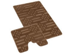 Koupelnová předložka 60x100 Čárky hnědé