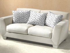 Bavlněný dekorační polštářek 40x40 KOMFORT Anežka tmavě šedá na bílém