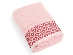 Luxusní ručník 50x100 Krajka růžová 500g