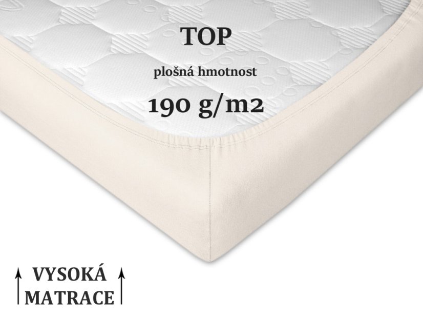 Jersey prostěradlo 90x200 EXCLUSIVE banánové