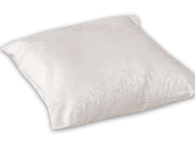 Damaškový povlak na polštář 40x40 EXCELLENT TENCEL Šepot větviček krémový