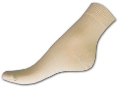 Bambusové ponožky pánské 46/47 Hladké béžové