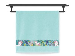 Dětský ručník 50x100 NORA TISK 450g Jednorožec mint