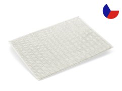 Luxusní předložka do koupelny GRAND 1000g Rybí kost krémová 50x70